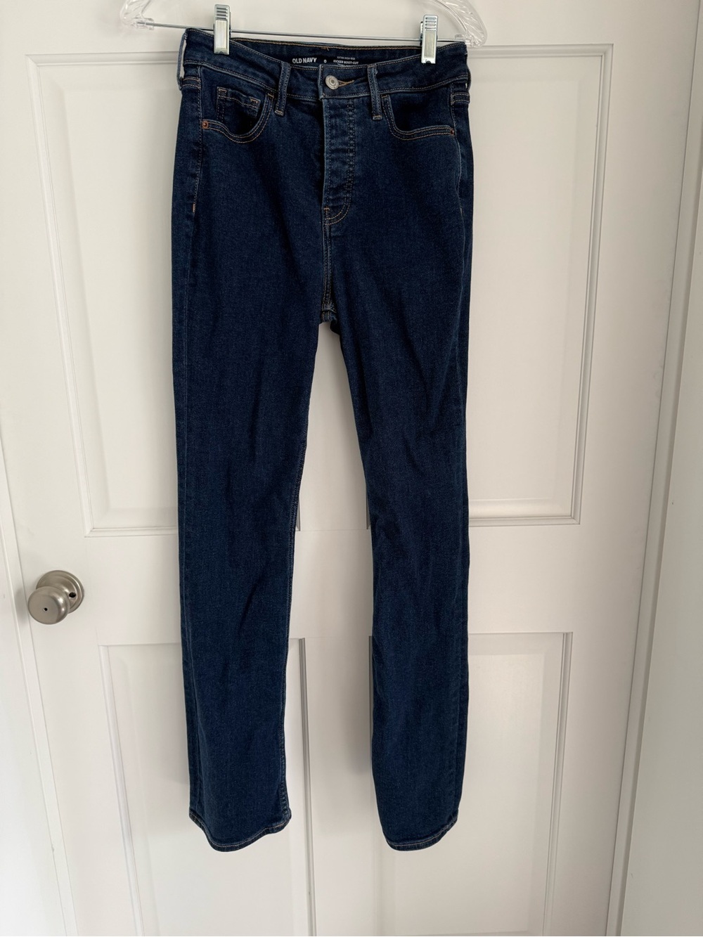Old Navy Button Fly Extra High Rise Dark Wash Jeans